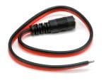 TR-PIGTAIL-F DC 2.1 × 5.5mm Female Power Plug Pigtail for CCTV Security Systems.