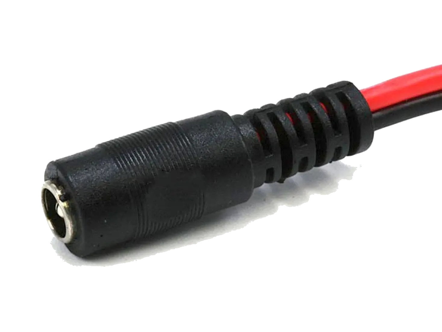 TR-PIGTAIL-F DC 2.1 × 5.5mm Female Power Plug Pigtail for CCTV Security Systems. Plug