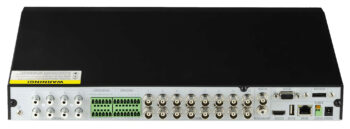 Telpix TVST-TR5716 TR series 5716 16 Channel TVI, AHD, CVI, Analog, IP Hybrid DVR System, H.2655 compression and up to 16TB storage. Perfect for home or business use back.