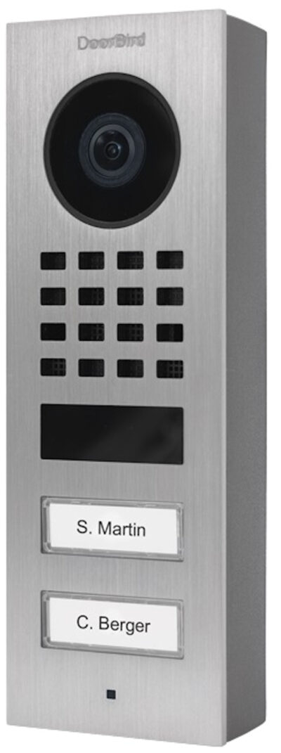 D1102V-S Surface-mount IP Video Door Station For Multi Tenant Buildings and Businesses with 2 Units and 2 Call Buttons
