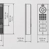 D1102V-S Surface-mount IP Video Door Station For Multi Tenant Buildings and Businesses with 2 Units and 2 Call Buttons Dimensions