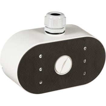 CB-6D is a junction box designed for Hikvision's DS-2CD6D52G0-IHS and DS-2CD6D82G0-IHS dual-sensor PanoVU cameras. Back Side Back Side