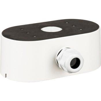 CB-6D is a junction box designed for Hikvision's DS-2CD6D52G0-IHS and DS-2CD6D82G0-IHS dual-sensor PanoVU cameras. Back Side Right Side