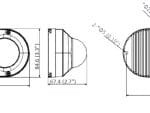 DS-2CD6D52G0-IHS Multi-Sensor Dual-Directional PanoVu Camera Dimensions