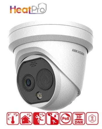 DS-2TD1228T-2/QA Bi-spectrum Thermography Network Turret Camera