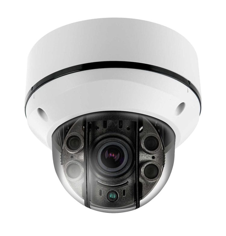 Eyemax UVI-MP4544V Anti-IR Reflection 4Megapixel EX-SDI HD-SDI STORM® IR IP68 Vandal Resistant Dome Camera with Motorized Varifocal Lens, True WDR, L-Size Lens, 24VAC or12VDC Dual Power