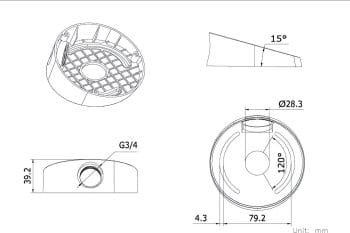 Hikvision AB135 Angled Base Bracket Mount is a great choice for anyone looking for a reliable mount for their Hikvision Security Camera Black or White.