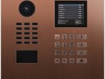 Experience ultimate security and convenience with the DoorBird D21DKH bronze-finish PVD-coated stainless-steel IP video intercom system. Perfect for multi-tenant buildings with advanced features like motion sensors, night vision, and smartphone compatibility. Choose from various materials and finishes for a weather-resistant design.