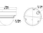 Uniview IPC3535SR4-ADZK-H camera dimensions drawing