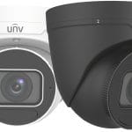 Uniview IPC3638SB-ADZK-I0 Black or White 8MP Outdoor Network Turret Camera Night Vision Up To 131 Ft 6kv Surge Protection and Smart IR Auto Control for Low-Light Conditions