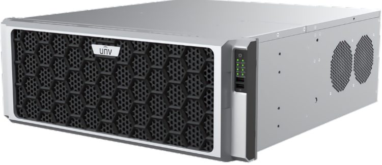 NVR824-256R 256 IP Video Inputs, 24 SATA Hard Drives, 10 TB RAID VCA Detection Face Recognition Crowd Density Monitoring Traffic Monitoring Left Side