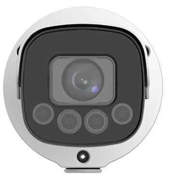 This Uniview HC121@TS8C-Z is a powerful 2MP camera with 10x optical zoom, 4 LED illumination beads, and Starlight optical sensor for low-light environments. Perfect for vehicle capture and recognition in any light condition, Front View.