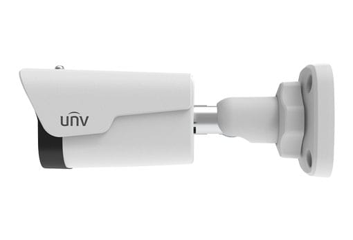 Uniview IPC2128LR3-DPF28LM-F 4K Mini Bullet Network Camera Offers 8Megapixel, Progressive Scan CMOS Sensor, IR-Cut Filter, WDR, Ultra 265, H.265, H.264, MJPEG Video Compression Side View