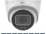Uniview ColorHunter 4 Megapixel turret IP outdoor network turret IP camera delivers vivid 24/7 full-color video, WDR, PoE, and IP67/IK10 protection.