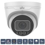 Uniview ColorHunter 4 Megapixel turret IP outdoor network turret IP camera delivers vivid 24/7 full-color video, WDR, PoE, and IP67/IK10 protection.