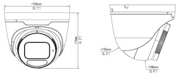 Uniview ColorHunter 4 Megapixel turret IP outdoor network turret IP camera delivers vivid 24/7 full-color video, WDR, PoE, and IP67/IK10 protection.