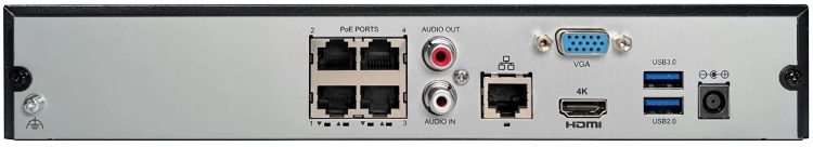 Uniview UNV NVR301-04X 4-channel 4K NVR with Ultra 265, NDAA compliance, ONVIF support, and efficient storage.