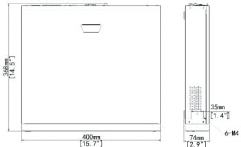 Uniview NVR504-B-P 16 Or 32 Channel Input Plug and Play With 16 Independent Poe Network Interfaces 4 SATA Hard Drive Channels Up To 10 TB For Each Channel Dimensions