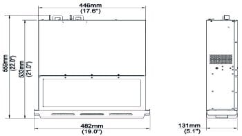 Uniview NVR816-128ER-IM-8G Ultra 265 H.265 and H.264 video formats 128-channel input up to 12MP resolution 16 SATA Hard Drive up to 16TB each ANR cloud upgrade N+1 Hot spare Dimensions