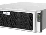 Uniview NVR816-128ER-IM-8G Ultra 265 H.265 and H.264 video formats 128-channel input up to 12MP resolution 16 SATA Hard Drive up to 16TB each ANR cloud upgrade N+1 Hot spare Left View