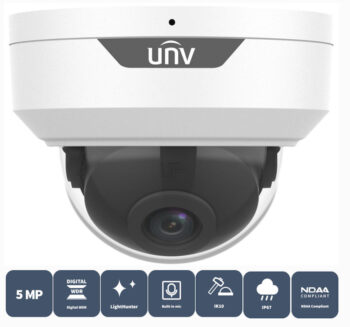 Upgrade your surveillance system with the Uniview UAC-D125-AF28M, a 5MP LightHunter HD Fixed IR Vandal Dome Analog Camera. With advanced technology and rugged design, it delivers high-quality footage in any environment. 4-in-1 compatibility and a built-in microphone make it a versatile choice. Get crystal-clear images day and night with LightHunter technology and an IR illuminator. IK10-rated and IP67 weatherproof for ultimate durability. Shop now!