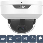 Uniview UAC-D125-AF40M, a high-performance 5MP LightHunter HD IR fixed dome analog camera. With advanced features like a 4.0 mm fixed focal lens, LightHunter Technology, and IP67 and IK10 ratings, it delivers superior low-light imaging and durability for both indoor and outdoor use. Shop now!