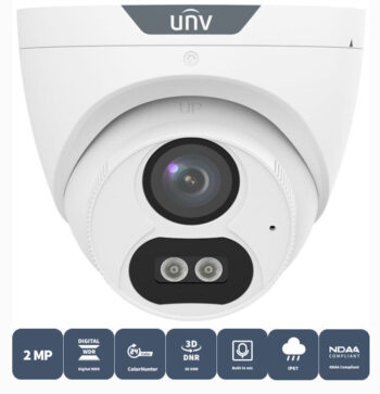 Uniview_UAC-T122-AF28M-W_2MP_ColorHunter_HD_Turret_Analog_Security_Camera_Multi-Format_Compatibility Uniview UAC-T122-AF28M-W 2MP ColorHunter HD Fixed Turret Analog Security Camera. 24/7 full-color imaging, multi-format compatibility, and advanced features for reliable indoor and outdoor monitoring.