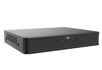 Uniview XVR301-08Q3 8-CH NVR with 8MP recording, long transmission distance, 4K HDMI and VGA output, H.265and H.264, ONVIF and RTSP support Left Side View