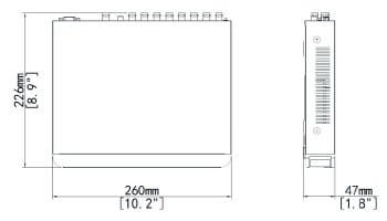 Uniview XVR301 16G3 is a 16-Channel 2MP XVR with 1 SATA interface up to 8 TB SATA HDD H.265 and H.264 video formats two-way audio long transmission distance and support for ONVIF and RTSP protocols Dimensions