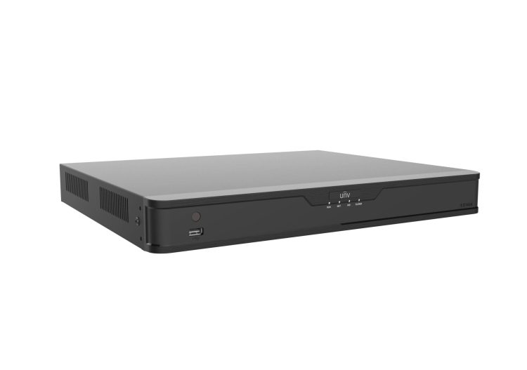 Uniview XVR302-16Q3 16 BNC and 24 IP Video Inputs 8MP HD-CVI TVI AHD 8 TB HDD 10 100 1000M NIC 1U Rack mountable NDAA Compliant Right View