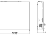 Uniview NVR508-32B network video recorder dimensional drawing