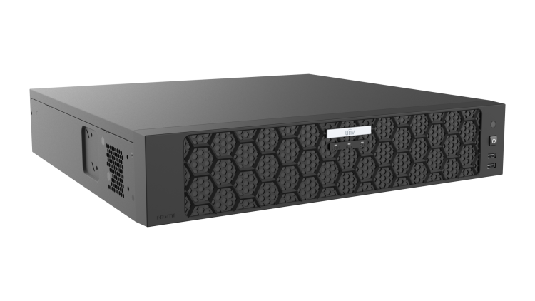 Uniview NVR508-32B 32-channel 4K NVR left-angle view