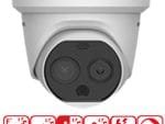 Hikvision DS-2TD1217-6-PA Is a Security Thermal and Optical Bi-Spectrum with Night Vision and Audio for Fire-Prevention In Indoor Spaces. Upscales To 320x240 and Supports Intelligent VCA Detection and Real-Time Alarm.