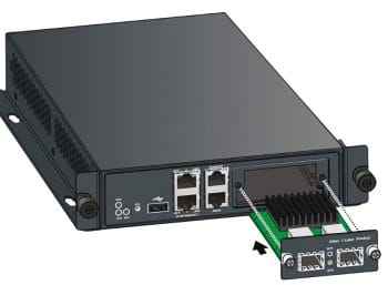 Uniview DC5301 High-def video decoder with HDMI, VGA, CVBS outputs. Supports up to 4K resolution and H.265, H.264, MPEG4, MPEG2, MJPEG. ONVIF and split display up to 16Extra Module
