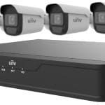 Uniview EK-S31P4B44T1 NVR System 1 TB 4MP Lite Bullet IP Cameras Complies with NDAA Section 889. Everything you need for home/business surveillance, except the monitor. 8MP resolution, H.264/H.265
