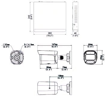 Uniview EK-S31P4B44T1 NVR System 1 TB 4MP Lite Bullet IP Cameras Complies with NDAA Section 889. Everything you need for home/business surveillance, except the monitor. 8MP resolution, H.264/H.265 Dimensions