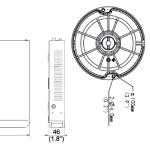 Uniview EK-X1P8D46T2 has 6 cameras that can record video, including Ultra 265, H.265, H.264, and a 2 TB hard drive. The camera is protected by IP67, IK10, and the NDAA Dimensions