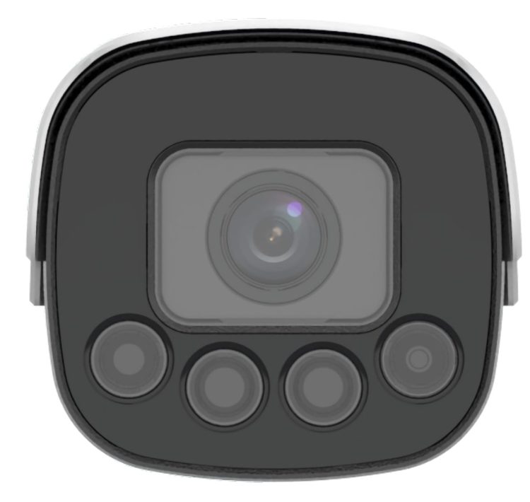 Uniview HC121@TCR-08S-Z LPR Sensor With10x Zoom Lens 1080P@60fps Image and Video Streams H.265, Vehicle And License Plate Recognition AC24V/DC12V Power IP67 And IK10 Front View