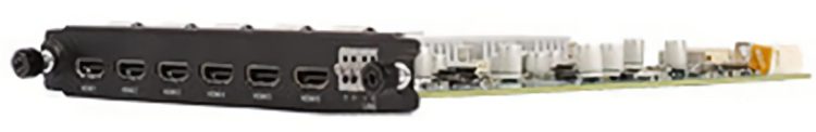 Uniview FB-HDMI6-C 6-Channel H.265 Decoder Card HDMI at up to 4K (3840×2160) resolution H.265/H.264 video formats Decoder Card Up to 12×4K@30, 24×4MP@30, 48×1080P@30, 96×720P recording, 1, 3, 4, 5, 6, 7, 8, 9, and 16 multi-window Side View