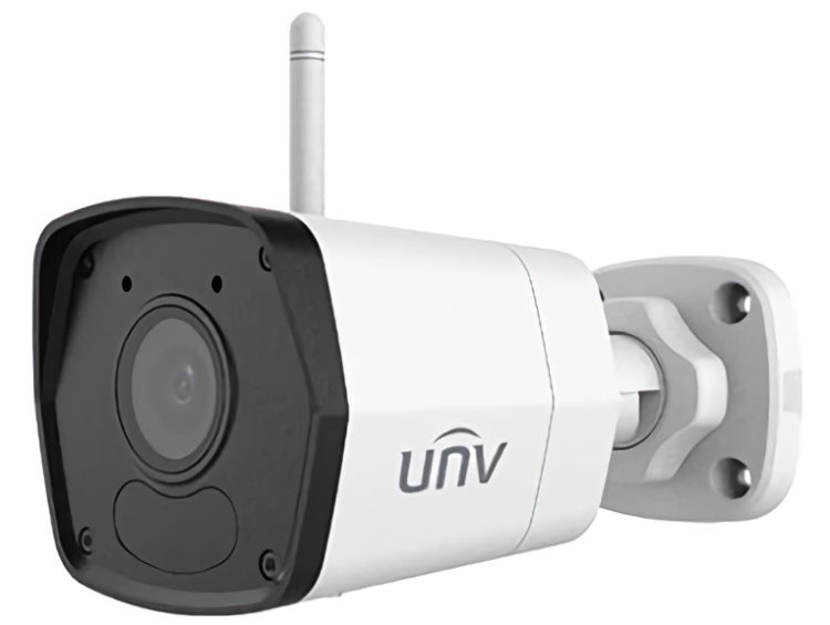 Experience Uniview IPC2122LB-AF40WK-G Superior Image Quality with Uniview 2MP 1/2.9”CMOS Sensor Ultra 265 H.265 H.264 MJPEG Bullet IP Security Camera Outdoor Smart IR Up To 30m IR Distance 12VDC Or PoE IP67 Ingress Left View
