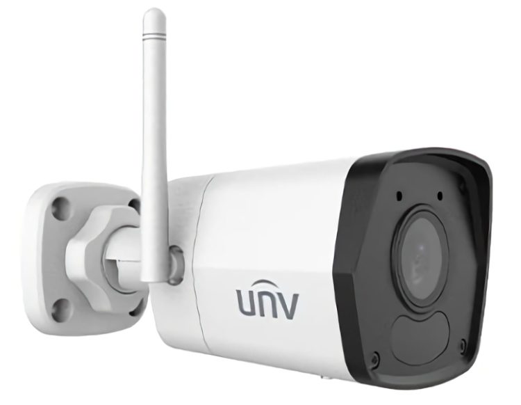 Experience Uniview IPC2122LB-AF40WK-G Superior Image Quality with Uniview 2MP 1/2.9”CMOS Sensor Ultra 265 H.265 H.264 MJPEG Bullet IP Security Camera Outdoor Smart IR Up To 30m IR Distance 12VDC Or PoE IP67 Ingress Right View