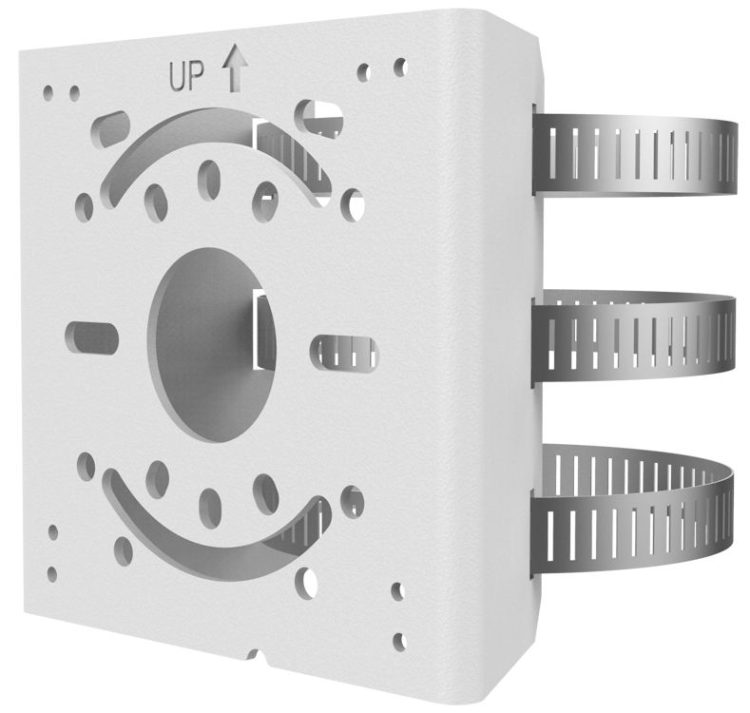 Effortlessly mount your Uniview cameras outdoors or on rails with the Uniview TR-UP06-IN pole mount adapter. Compatible with various camera models and pole diameters, this galvanized or aluminum alloy adapter is a must-have for secure installations. Pair with a Uniview wall mount for a complete setup.