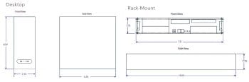 VPK-SANV8 Rack Mount Preloaded Viconnet NVR with SAN iSCSI or NIC Connectors View Record and Configure Viconnet IP Devices and Recorders Dimensions