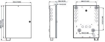 The Dahua DHI-ASC2204C-S is a Multi-Function Access Controller With, Alarms, Anti-Pass Back, And Biometrics Dimensions