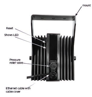 Digital Watchdog - DW-ILWLIPM - Night Watch White Light Led IP-Enabled PoE Plus Illuminator Back.