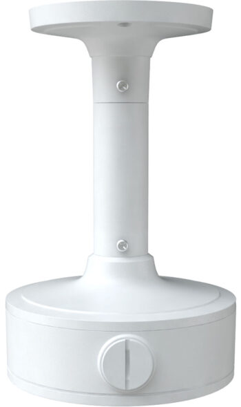 Securely install and conceal your T9 fixed-lens turret IP cameras with the Digital Watchdog DWC-MT9CMJ Ceiling Mount and Junction Box. Durable aluminum construction for indoor and outdoor use. Includes mounting hardware.