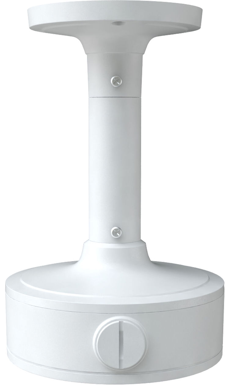 Securely install and conceal your T9 fixed-lens turret IP cameras with the Digital Watchdog DWC-MT9CMJ Ceiling Mount and Junction Box. Durable aluminum construction for indoor and outdoor use. Includes mounting hardware.