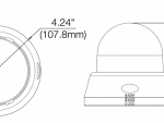 Digital Watchdog DWC-D4283WD indoor dome camera dimensions
