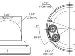 Digital Watchdog DWC-MVC8Wi28TW 4K IVA dome camera dimensions