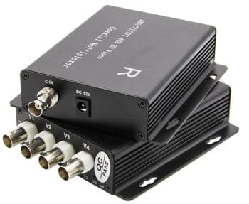 The CDI804D video multiplexer this device helps watch and record video by combining signals from four cameras into one channel 4 In One Out